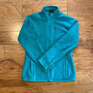 Teal Patagonia Better Sweater Full Zip